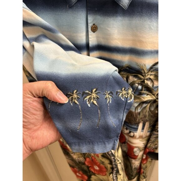 Authentic Big Dogs Hawaiian Aloha Classic Woodie Car Beach Camp Shirt Mens Sz 3x - Picture 7 of 9